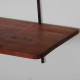 Vintage wood and metal shelf, 1960s - 