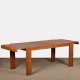 Elm dining table for Maison Regain, 1970s - French design