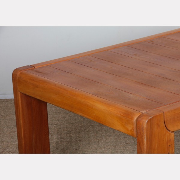 Elm dining table for Maison Regain, 1970s - French design