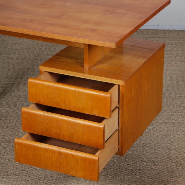 Vintage desk by Bohumil Landsman, 1970s - Eastern Europe design