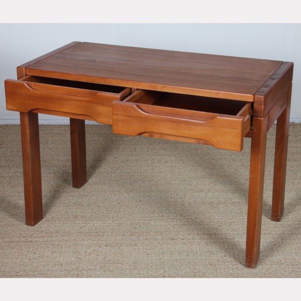 Elm desk produced by Maison Regain, 1980s - French design