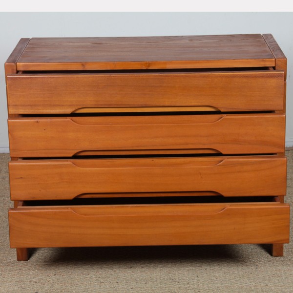 Elm chest of drawers edited by Maison Regain, 1970s - 