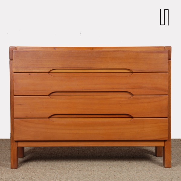 Elm chest of drawers edited by Maison Regain, 1970s - 