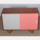 Pink and white dresser by Jiri Jiroutek, model U-452 circa 1960s - Eastern Europe design