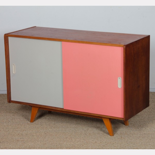 Pink and white dresser by Jiri Jiroutek, model U-452 circa 1960s - Eastern Europe design