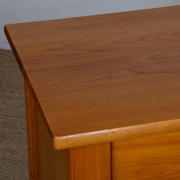 Vintage solid elm chest of drawers, 1980s - 