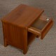 Table de chevet vintage en orme massif, 1980 - 