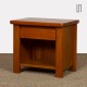 Table de chevet vintage en orme massif, 1980 - 